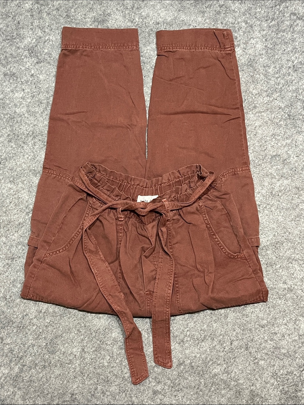 Bella Dahl Dusty Rose Tie-Waist Casual Pants